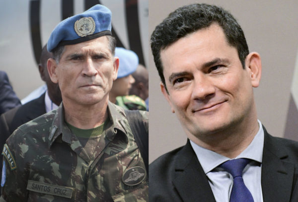 Veja o general Santos Cruz e Moro