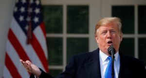 Donald Trump em discurso