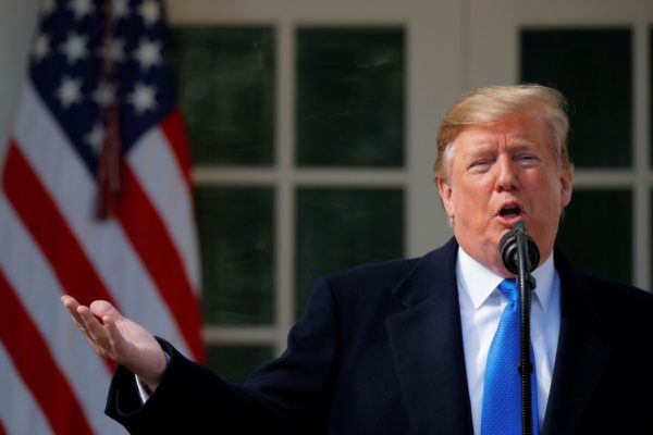 Donald Trump em discurso