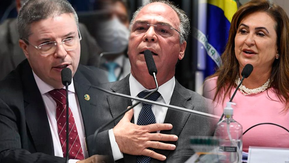 Os senadores Antônio Anastasia (PSDB-MG), Fernando Bezerra Coelho (MDB-PE) e Kátia Abreu (PP-TO). Fotos: Marcos Oliveira/Agência Senado, Jefferson Rudy/Agência Senado, Leopoldo Silva/Agência Senado