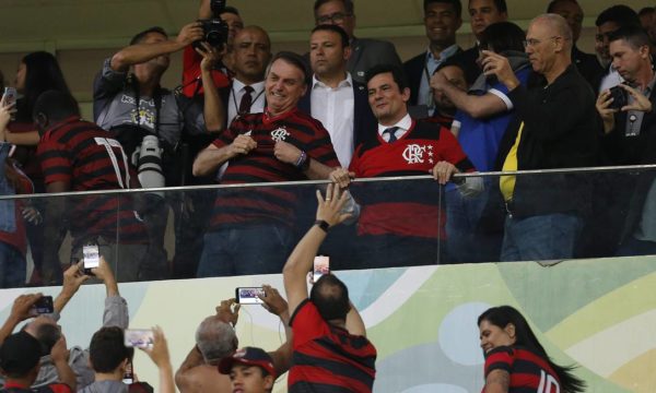 Bolsonaro na torcida do Flamengo