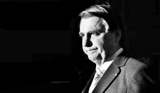 Bolsonaro em preto e branco