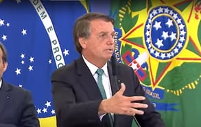"Dei azar e ganhei", disse Bolsonaro sobre eleições de 2018. Imagem: Reprodução