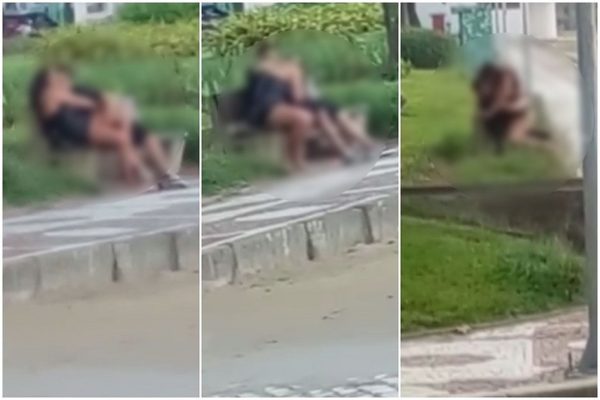 Casal fazendo sexo em praia