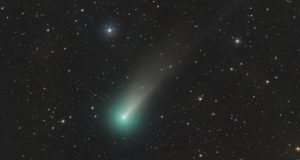 O cometa Leonard na semana passada