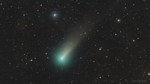 O cometa Leonard na semana passada