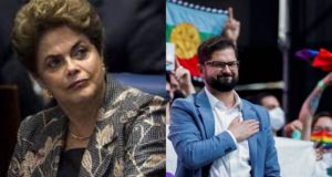 Dilma e Boric em montagem