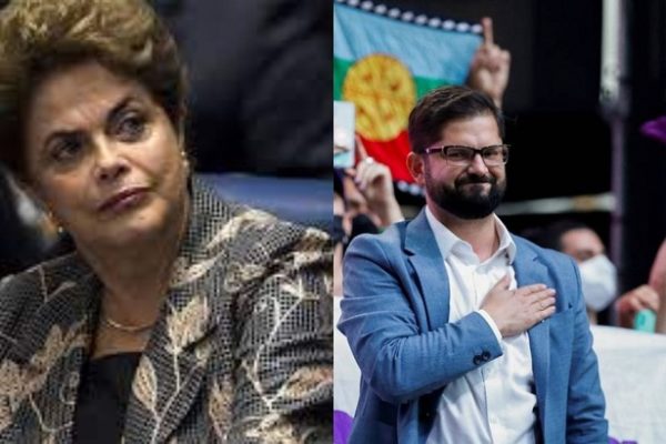 Dilma e Boric em montagem