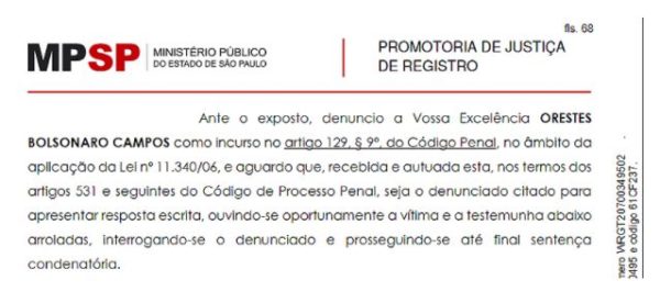 Veja processo no MP