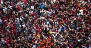 Lula em manifestação