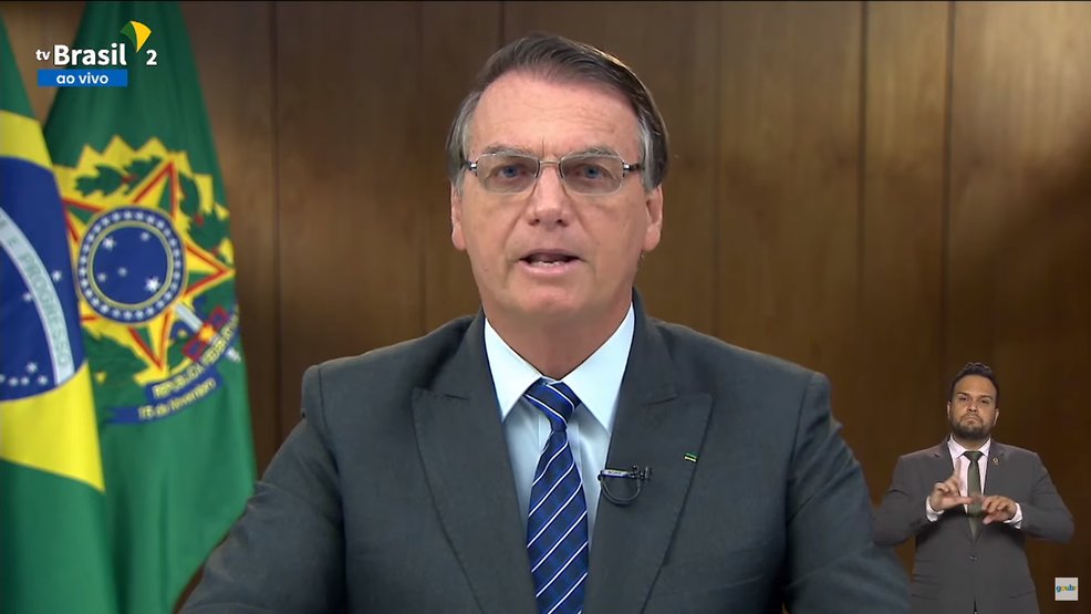 O presidente Jair Bolsonaro (PL) mentiu na Cúpula pela Democracia. Imagem: Reprodução