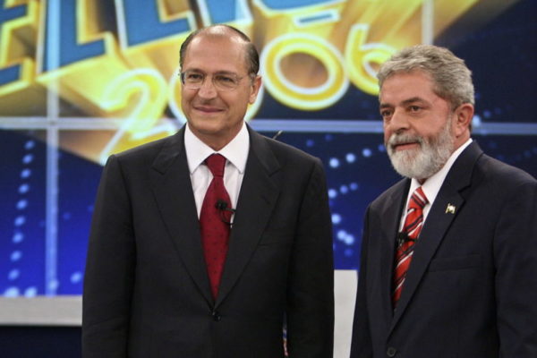 Lula e Alckmin lado a lado