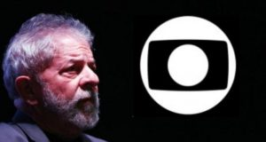Montagem de Lula e Globo