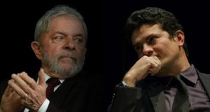 Lula e Moro lado a lado em montagem