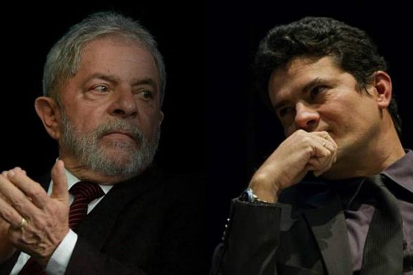 Lula e Moro lado a lado em montagem