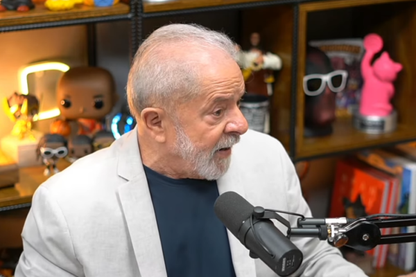 Lula bateu recorde no PodPah, podcast apresentado por Igão e Mítico Jovem. Foto: Reprodução