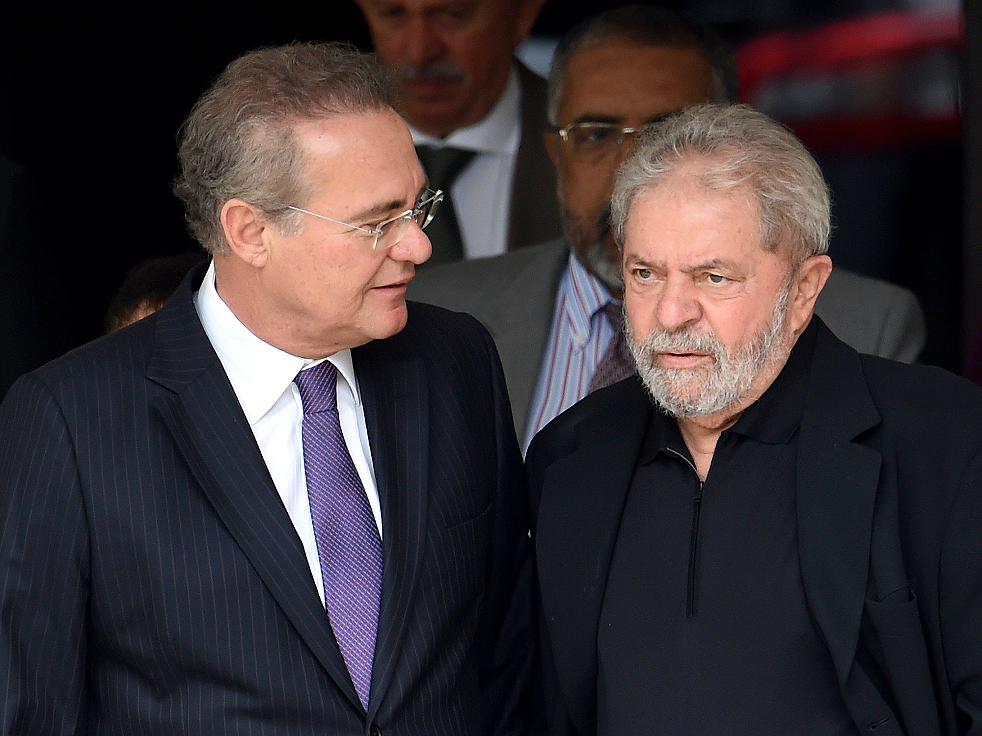 Renan Calheiros e Lula lado a lado