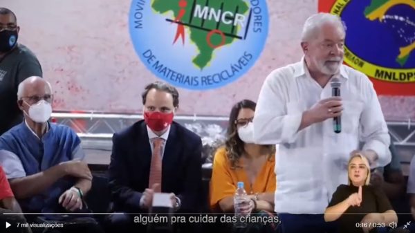 Lula no Natal dos catadores