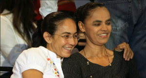 As ex-senadoras Heloísa Helena e Marina Silva. Foto: Pedro Ladeira/Folhapress