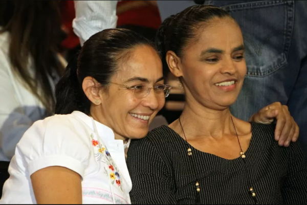 As ex-senadoras Heloísa Helena e Marina Silva. Foto: Pedro Ladeira/Folhapress