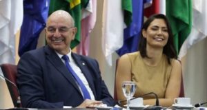 Michelle Bolsonaro e Osmar Terra