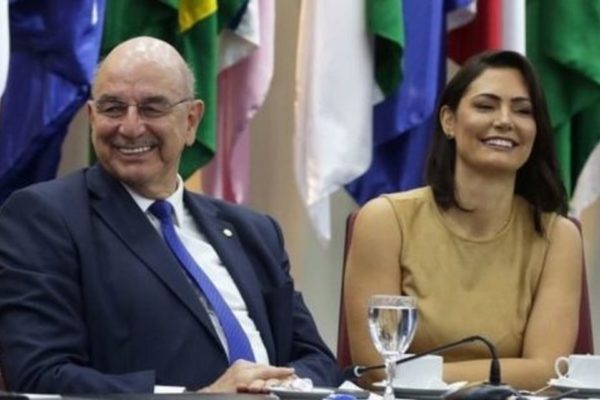 Michelle Bolsonaro e Osmar Terra