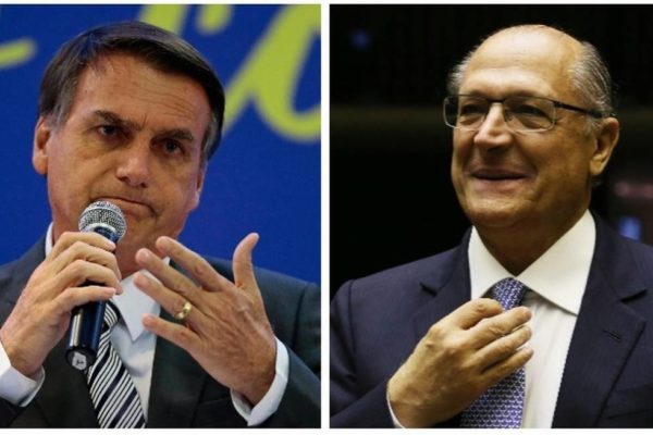 Montagem de Jair Bolsonaro e Geraldo Alckmin