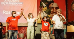 Diretório do PT no Distrito Federal lançou a pré-candidatura de Rosilene Corrêa ao governo do DF. Foto: Divulgação