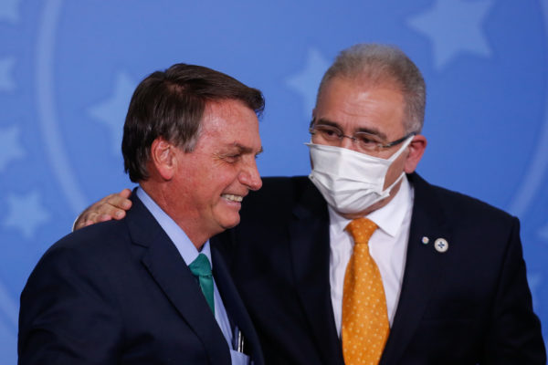 Jair Bolsonaro e Marcelo Queiroga