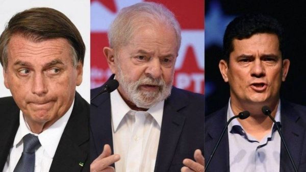 Bolsonaro, Lula e Moro