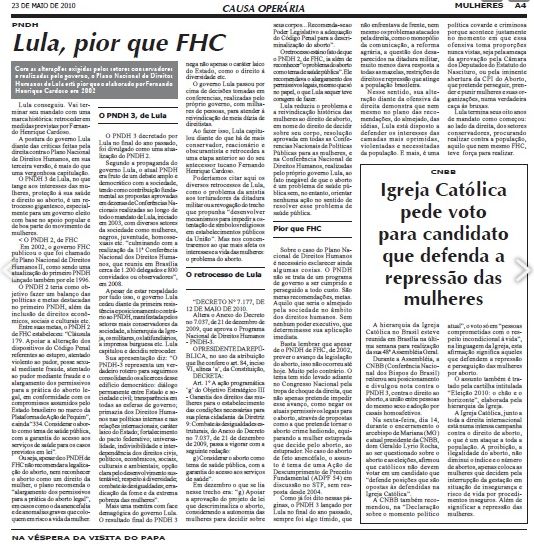 Veja o Jornal da Causa Operária