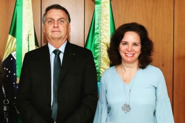 Jair Bolsonaro e Maria Emília Gadelha Serra