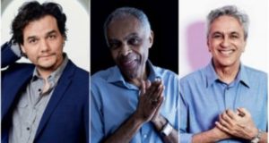 Wagner Moura, Gilberto Gil e Caetano Veloso