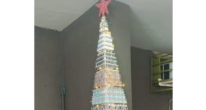 Árvore de Natal vidros