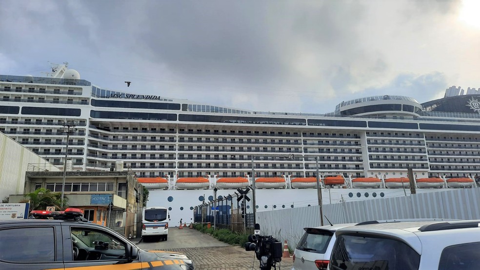 O cruzeiro MSC Splendida. Foto: Janaina Hohne