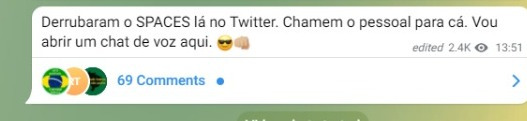 Allan dos Santos reclamando da plataforma.