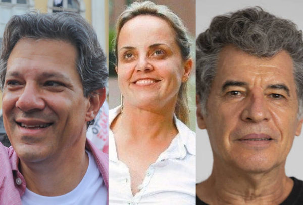 Veja Fernando Haddad, Lurian e Paulo Betti