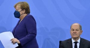 Angela Merkel e Olaf Scholz