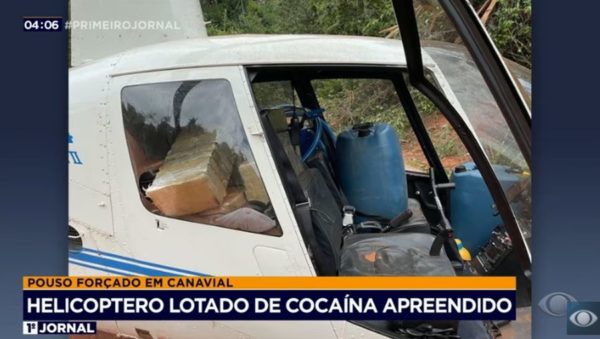Veja o helicóptero