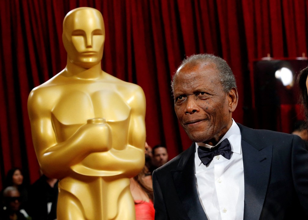 Sidney Poitier na Cerimônia do Oscar, em 2014. Foto: Adrees Latif/Reuters