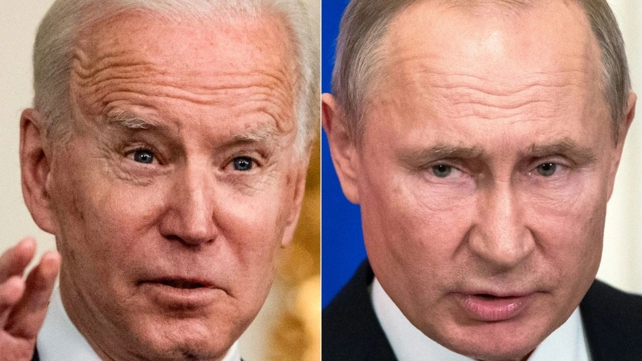 A imagem de Biden e Putin