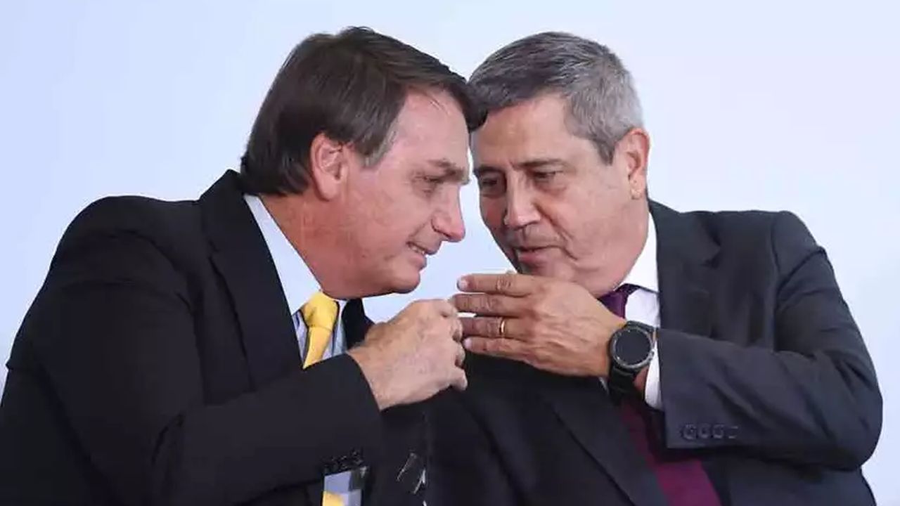 A imagem de Bolsonaro e Braga Netto