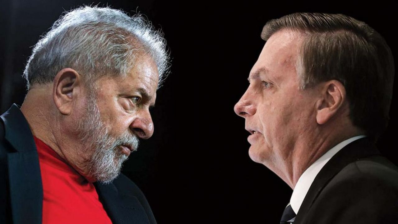 A imagem de Lula e Bolsonaro