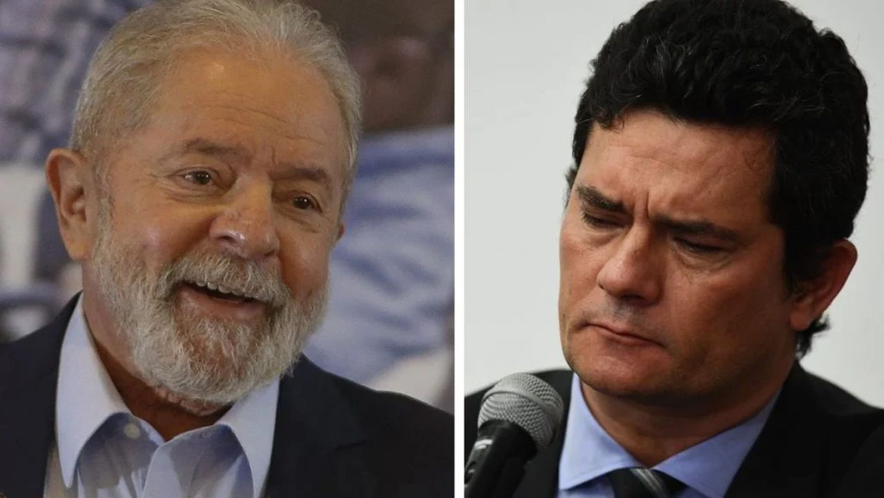 A imagem de Lula e de Moro