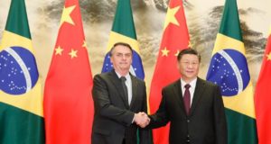 A imagem de Jair Bolsonaro e o presidente da China