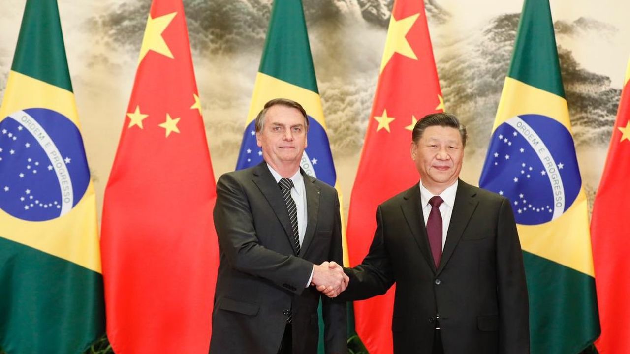 A imagem de Jair Bolsonaro e o presidente da China