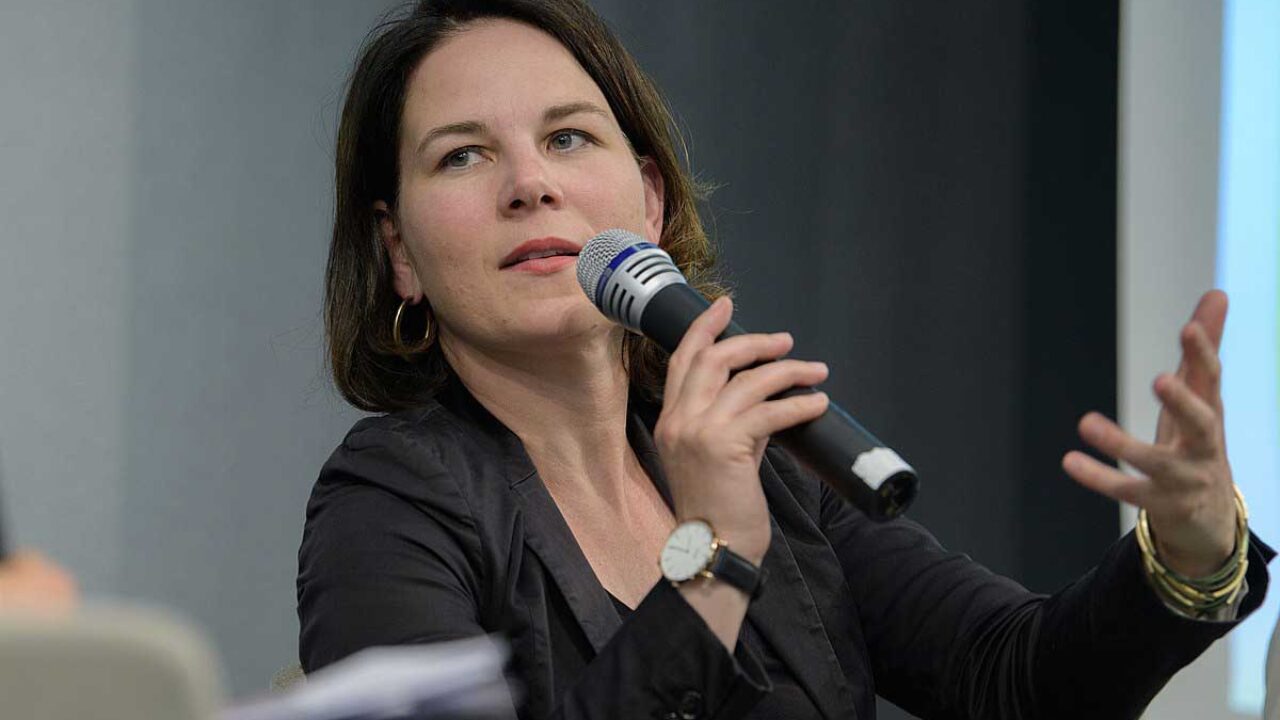A ministra da Alemanha das Relações Exteriores, Annalena Baerbock
