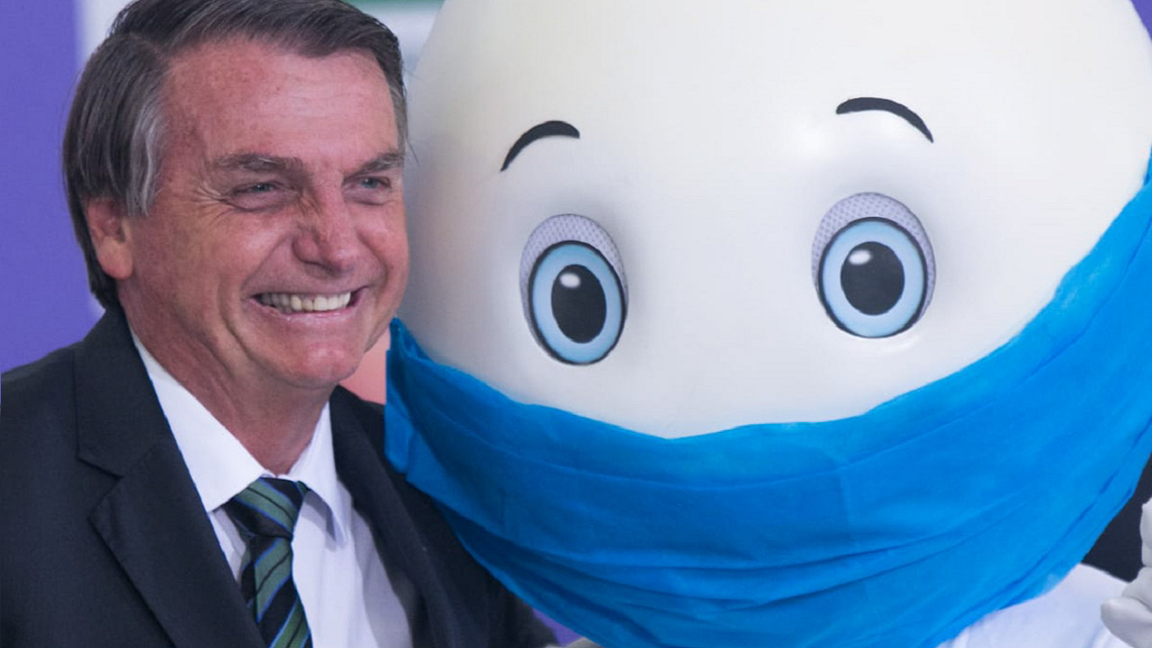 Bolsonaro e Zé Gotinha