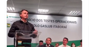 Bolsonaro falou em evento. Imagem: Reprodução