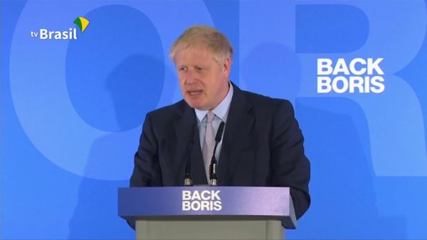 Boris Johnson discursando